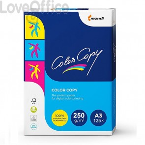 Risma Carta A3 Color Copy Mondi - 250 g/mq (125 fogli)