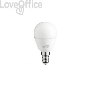 Lampadina LED Minisfera MKC E14 440 lumen Bianco - luce naturale 499048007