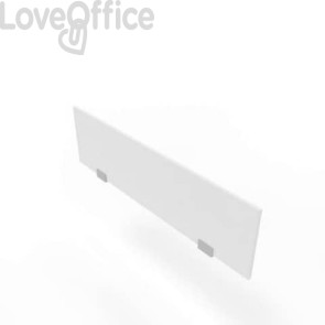 Pannello divisorio in melaminico Bianco per bench 120xh.35 cm linea Practika Quadrifoglio - CODB120-BA