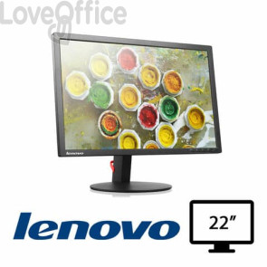 Monitor Lenovo T2254PC 22'' rigenerato grado A ' LED LCD/VGA/DISPLAY PORT/ HDMI ' 004308PCR-EU