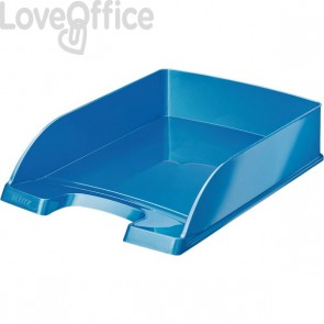 Vaschette portadocumenti Leitz Plus Standard Wow - 25,5x36x7 cm - azzurro perlato (Conf.5)