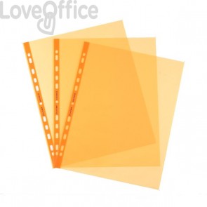 Buste a foratura universale Favorit Art - 22x30 cm - liscio - Arancio (conf.25)