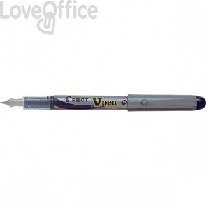 Penna Stilografica usa e getta - nero - media - V Pen Silver Pilot 
