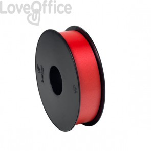 Nastro in bobina Rosso per regali Brizzolari - liscio - 30 mm x 100 m - 6800/30 C.7