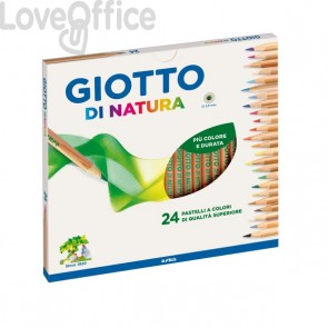 Pastelli colorati Di Natura GIOTTO - 3,8 mm - da 3 anni in poi (conf.24)