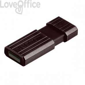 Chiavetta USB Store 'n' Go Pinstripe Verbatim - 16 GB - USB 2.0 flash drive - nero - 49063