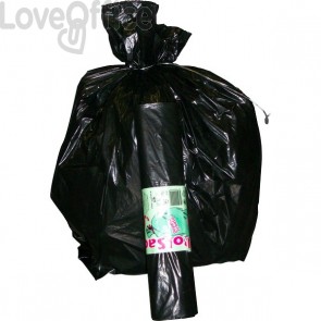 Sacchi neri per immondizia Cagliplast - 120 l - 80x100 cm (conf.100)
