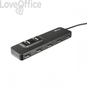 Hub 7 Porte USB 2.0 Trust - 15140