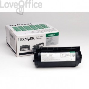 Originale Lexmark 12A6830 Toner return program Nero
