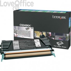 Originale Lexmark C5240KH Toner alta capacità return program Nero