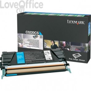 Originale Lexmark C5220CS Toner return program Ciano