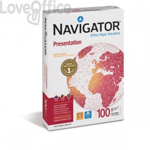 Risme carta per fotocopie Presentation Navigator - A4 - 100 g/m² - 500 (conf.5)