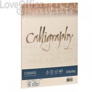 Calligraphy Canvas Ruvido Favini - Avorio - A4 - 100 g/m² - A69Q214 (conf.50)