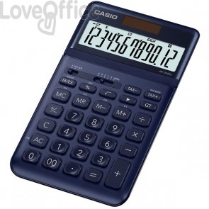 Calcolatrice da tavolo JW-200SC-NY a 12 cifre Casio - Blu navy - JW-200SC-NY