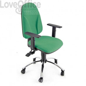 sedia ufficio girevole verde di Unisit