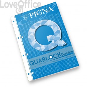 Blocchi Quablock Evolution Pigna - A4 - 5 mm - 40 fogli (conf.5)