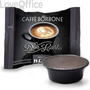 Capsule compatibili Don Carlo 100 pz Caffe Borbone qualità Nera