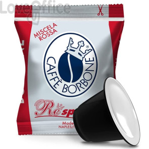 Capsule compatibili Respresso Caffe Borbone qualità Rossa (conf.100)