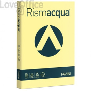 Risma carta colorata Rismacqua Favini A4 - 90 g/m² - Giallo chiaro (300 fogli)