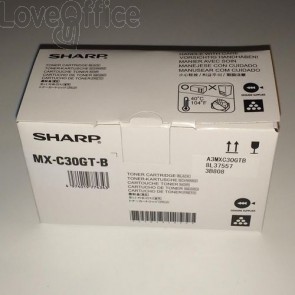 Kit Cartucce Toner Sharp originali MX-C30GTB, MX-C30GTC, MX-C30GTM e MX-C30GTY