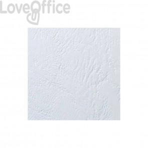 Copertine per rilegatura in similpelle GBC Leathergrain cartoncino goffrato A4 Bianco (conf.100 copertine)
