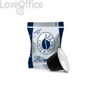 Capsule compatibili Respresso 100 pz Caffe Borbone qualità Blu