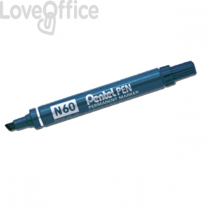 Pentel pennarello indelebile Blu - Pentel N60 - a scalpello - 3,9-5,5 mm