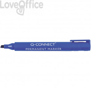 Pennarelli indelebili Q-Connect punta a scalpello 1,2-5 mm Blu (conf.10)