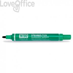 Pentel Pennarello indelebile Verde - Pentel N50 - tonda - 4,3 mm