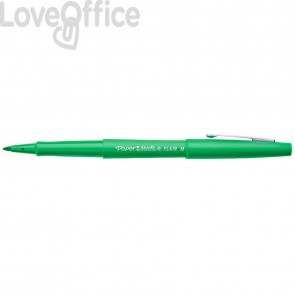 Penne con punta sintetica Flair Nylon Paper Mate - Verde - 1 mm - S0191032/3 (conf.12)