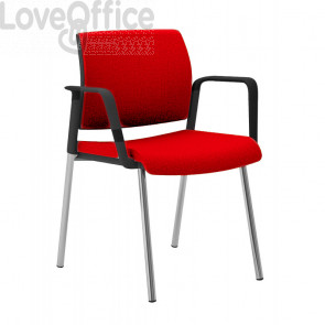 sedia attesa rosso mattone modello KIND UNISIT