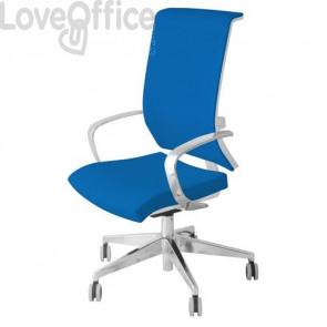 Sedia ergonomica blu ignifuga modello GALATEA