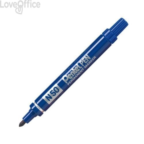 Pentel pennarello indelebile Blu - Pentel N50 - tonda - 4,3 mm