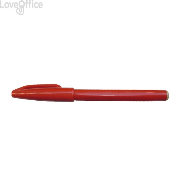 Penna punta in fibra Sign Pen Pentel - Rosso - 2 mm
