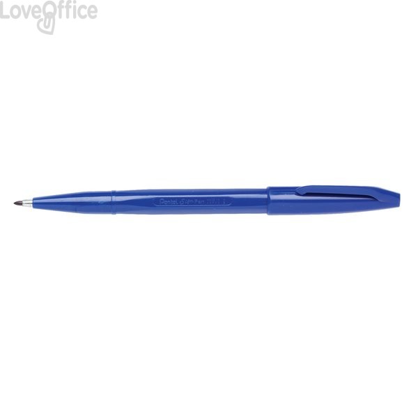 Penna punta in fibra Sign Pen Pentel - Blu - 2 mm