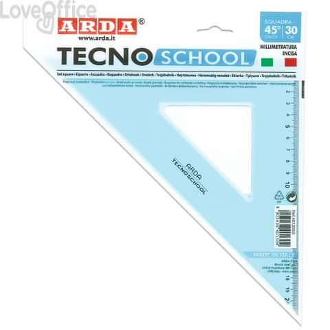 Linea Tecnoschool Arda - Squadra 45° - 45° 30 cm