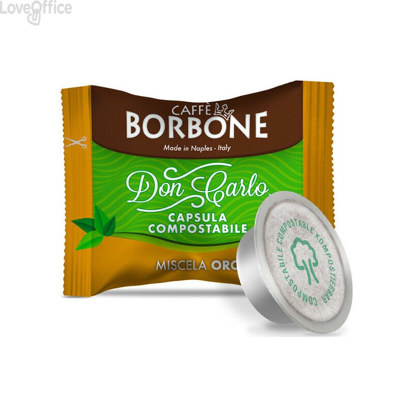 Capsule compatibili e compostabili Don Carlo Caffe Borbone qualità Oro (conf.100)