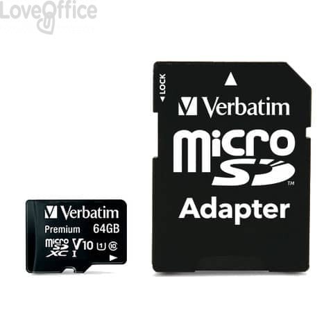 Flash memory card Verbatim - Micro SDHC Class 10 - 64 GB - 44084