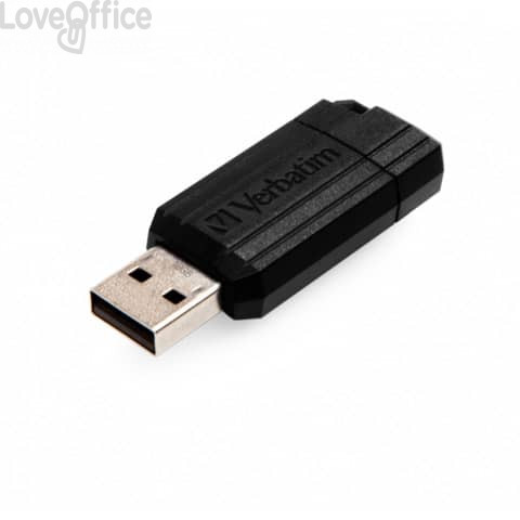 Chiavetta USB Store 'n' Go Pinstripe Verbatim - 16 GB - USB 2.0 flash drive - Nero - 49063