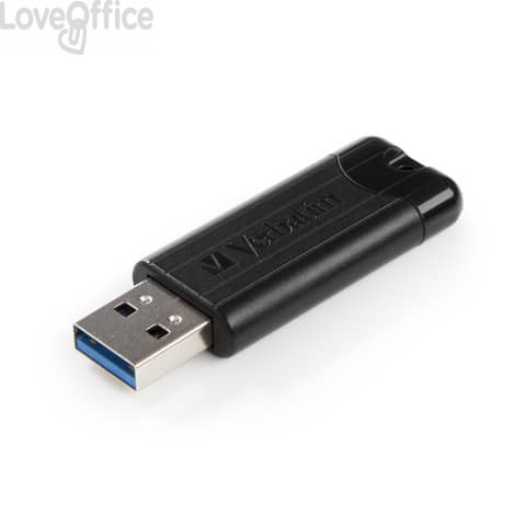 Chiavetta USB PINSTRIPE Verbatim - Nero - 64 GB - 49065