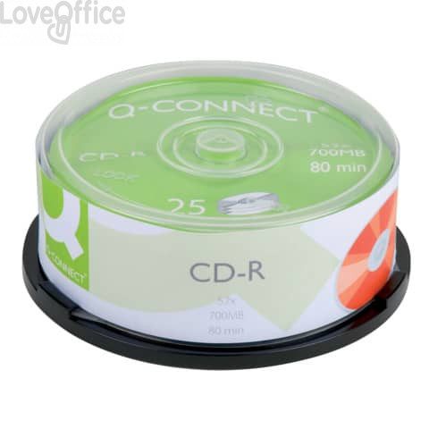 CD-R Q-Connect Cake 25 700 MB 80 min 52x - KF00420 (conf.25)
