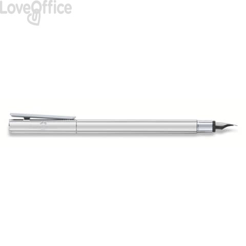 Penna Stilografica Faber-Castell Neo Slim - M - metallo cromato 342000