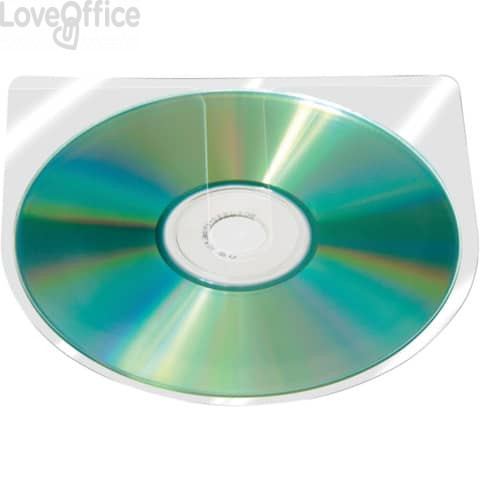 Custodia per CD/DVD Q-Connect 100 pezzi Q-Connect 12,6x12,6 cm Trasparente - KF27031 (conf.100)