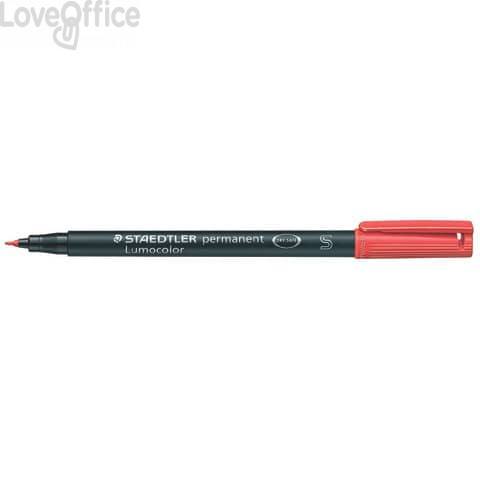 Staedtler Lumocolor Permanent - pennarello indelebile punta fine - Rosso - superfine - 0,4 mm