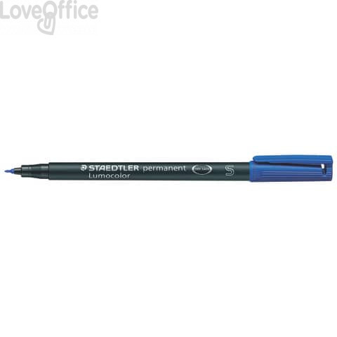 Staedtler Lumocolor Permanent - pennarello indelebile punta fine - Blu - superfine - 0,4 mm