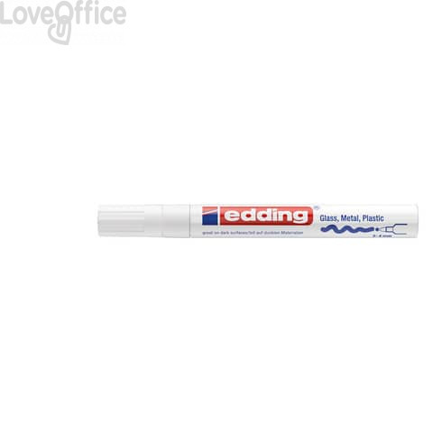 Pennarello a vernice Bianco - Edding 750 - tonda - 2-4 mm