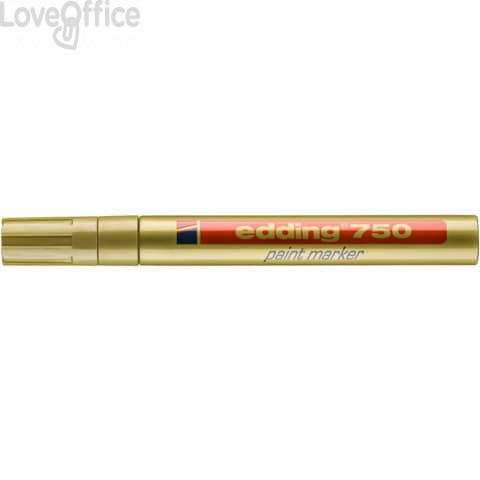 Pennarello a vernice Oro - Edding 750 - tonda - 2-4 mm