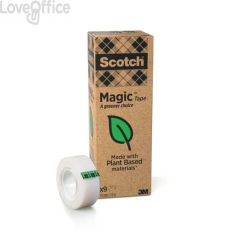 Nastro adesivo Scotch® Magic™ 900 - 19 mm x 33 m (conf.9)