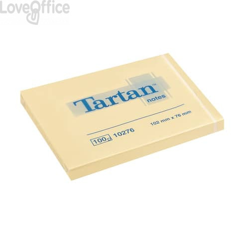 Foglietti riposizionabili Tartan™ 100 fogli Giallo 102 x76mm - 657 Yellow (conf. 12 blocchetti)