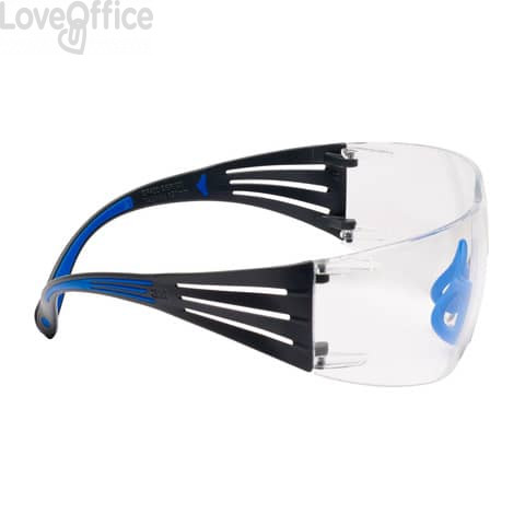 Occhiali di protezione 3M Blu/Grigio SF401SGAF- Blu